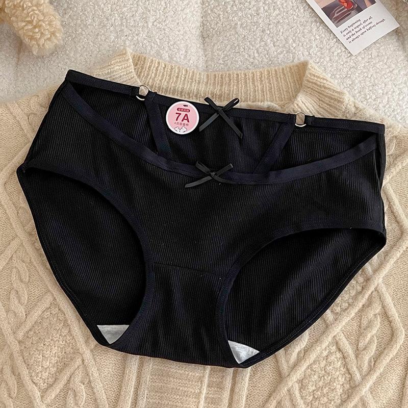 Women's Underwear Antibacterial Crotch Briefs Breathable Girls' Pants Mid-waist Panties