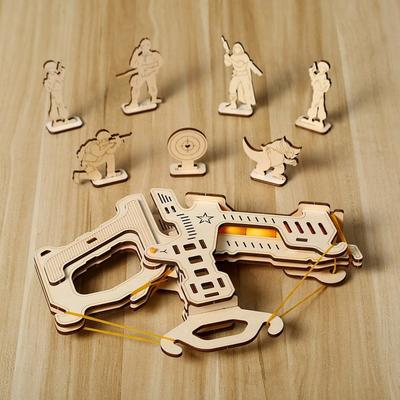 Trójwymiarowa łamigłówka 3D kusza łamigłówka poprawiająca koncentrację DIY puzzle korea 3d puzzle