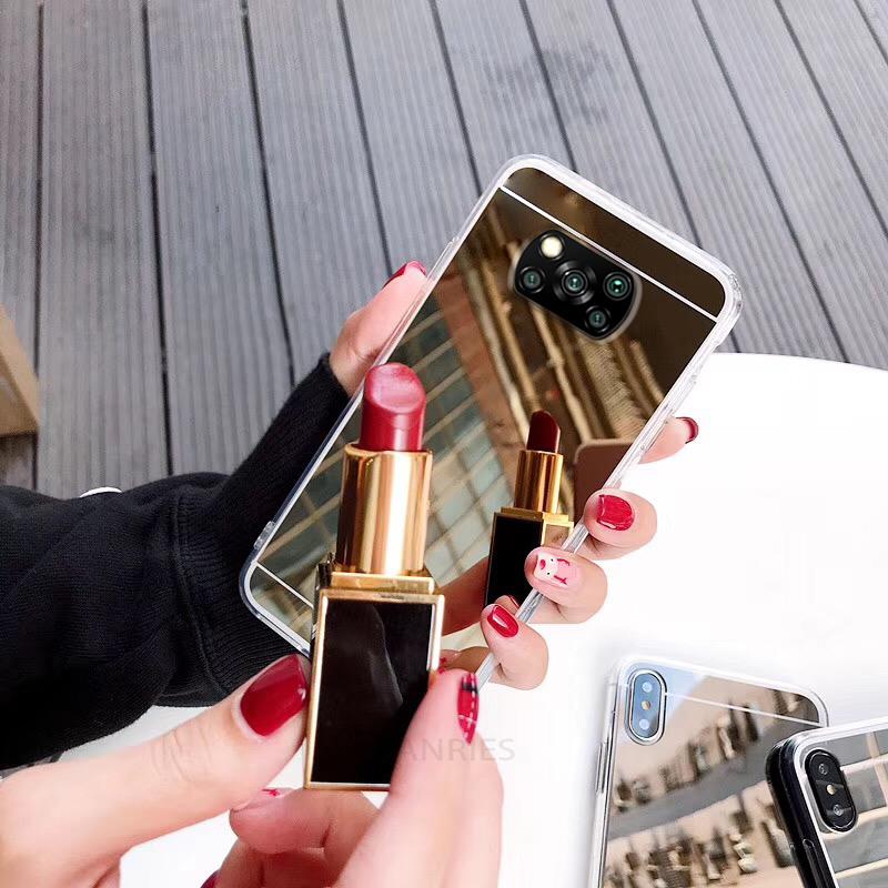Pocox3pro Mode Rose Gold Spiegel Silikon Fall Auf Für Xiaomi Mi Poco X3 Pro X3pro X3nfc Poko F3 M3 M3pro zurück Abdeckung Pocox3 Nfc