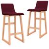 Day and Night - Day and Night Kitchen Stools 2 Units Red Red Fabric