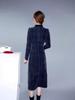 2025 Elegant Winter Plaid Dress for Plus-Size Mature Women: Slimming, Thickened Design