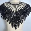 Women's Lace Patch with Sequin Bead Embroidery - Mesh Front Chest Accessory
