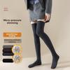Wool Knee-high Socks for Women In Autumn and Winter, Thickened Warm Knee Protection Thigh Socks, Anti-slip and Anti-drop High Socks