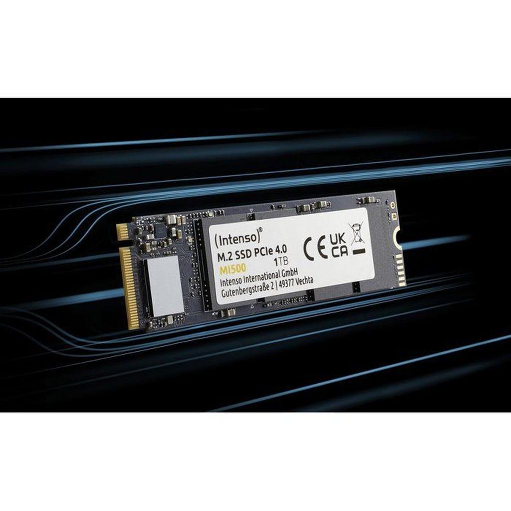 INTENSO - MI500 - Internal SSD - 500 GB - NVMe M.2 PCIe Gen 4x4 - Read Speed Up To 5,300 MB/s