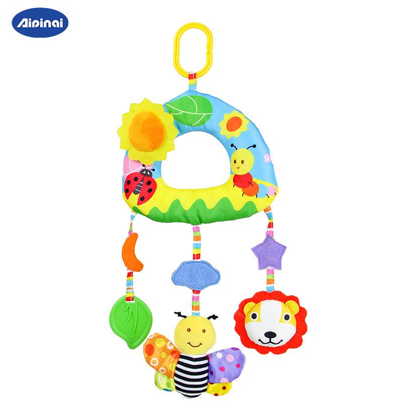 Aipinqi Animal Stroller Plush Hanging Rattle Toy for Babies