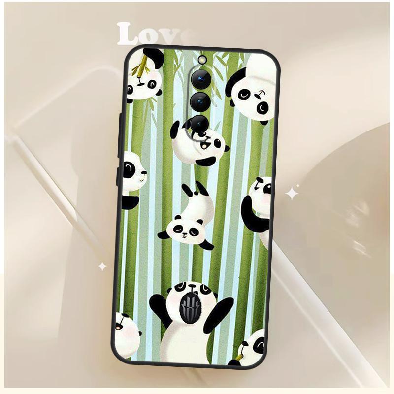 Cute Cartoon Panda Case For ZTE Nubia Red Magic 11 10 10S Pro Plus 8S 9S 8 9 Pro 6S 7S For RedMagic 10 Air Cover