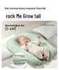 Aobei Baby Crib with Rocking Toy, Fitness Frame, Piano Foot Pedal, and Movable Bionic Sleeping Bed