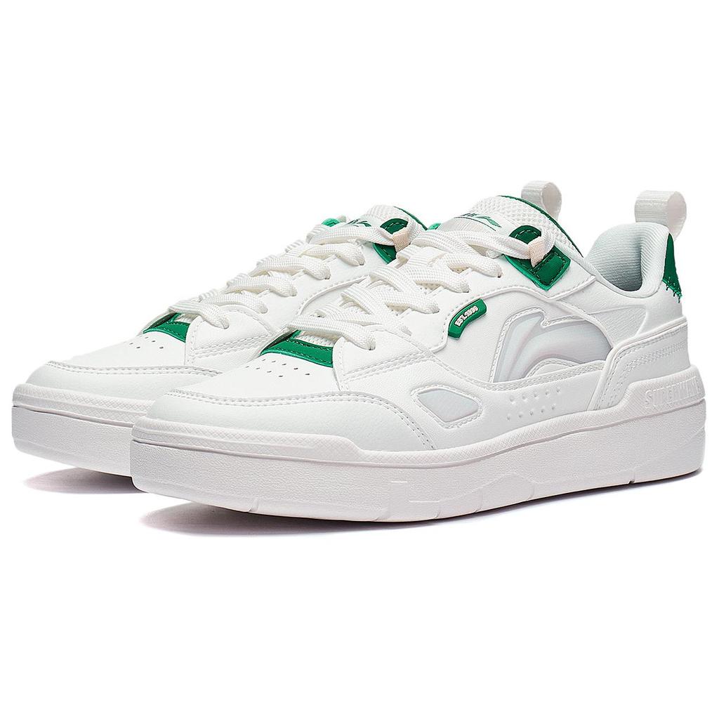 New LINING Common 80s 'White Grey Green' Women's AGCT228-1