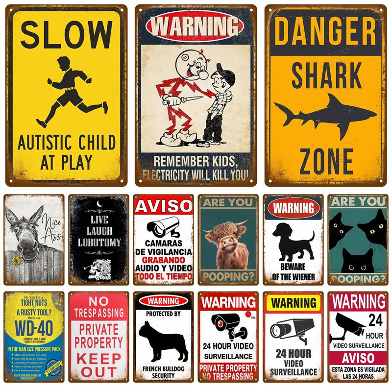 Retro Nástěnné Umění Plechová Značka Interiér Venkovní Estetický Pokoj Vintage Domácí Dekorace Předměty Dekorace Luxusní Kovová Značka Plakát Talíře Bar