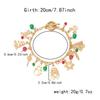 Christmas Theme Charm Bracelet With Pendant Tree Santa Reindeer Snowflake Adjustable Women
