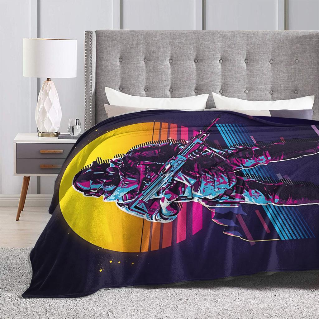 Soft Blanket Travel Office Battlefield 2042 Game Throw Blanket Flannel Bedspread For Living Room Novelty Sofa Bed Cover