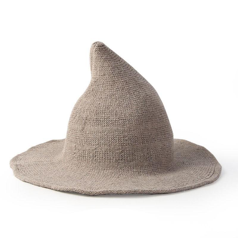 Halloween Hat Women's Funny Decoration High Quality Wool Witch Hat High Top Versatile Wizard Hat