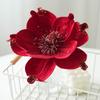 High-End Cross-Border Christmas Magnolia Sequin Fabric Flower Tree Decoration