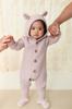 Bear Ear Knit Coverall JBNO245048 Baby LAV 50 [Jamie Kay]