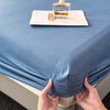 Unifarbenes gebürstetes Bettlaken mit vollständiger Abdeckung, rutschfester und staubdichter Schutzbezug, Bettdecke