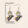 Colorful Little Pony Acrylic Earrings - Creative Cute Cartoon Animal Design