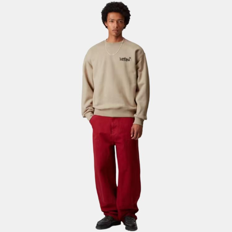 Carhartt WIP Mikina Wiptopia s grafickým potiskem na zádech Volný střih Kulatý výstřih Dlouhý rukáv Pánské mikiny I035644-G1-XX