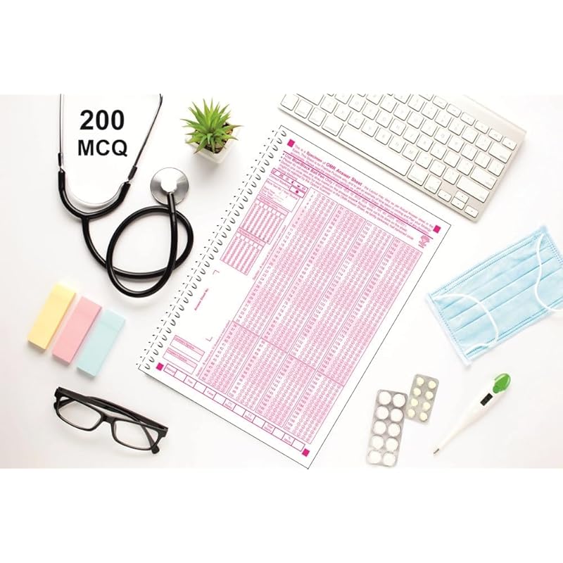 

Amblitz Omr Sheet | For Neet Exam | 200 Mcq | For Practice - 50 Sheets | Pack Of 2 Spiral Notebook | Helps In Time Manag Regular