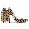 Women Pumps Classic 11cm Sexy Leopard Flock Pointed Toe High Heels Women Lady Pumps Velvet Spring Party Wedding Shoes Large Size Shoe