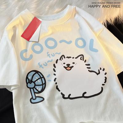 Kinder 2-14J Gebläse Cartoon-Druck Jungen T-Shirt Kleidung Passform Freizeit T-Shirt Freizeit Jugend T-Shirt Baumwolle Lustig Kurzärmelig