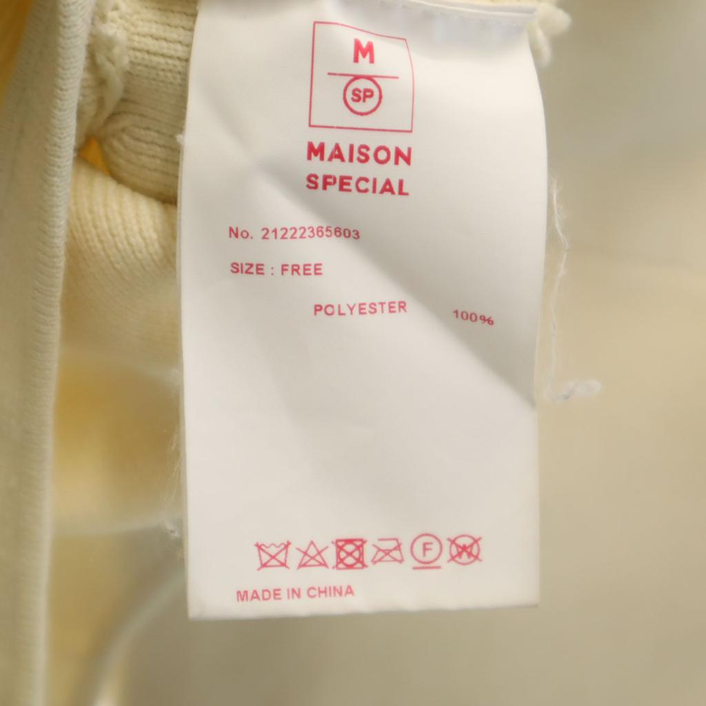 MAISON SPECIAL Short length Knit jacket FREE beige Women Used