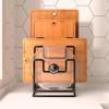 Cutting Board Holder Rack Chopping Board Organizer Stand Pots Pan Lids Rack for Plates Cabinet Restaurant Home Kitchen