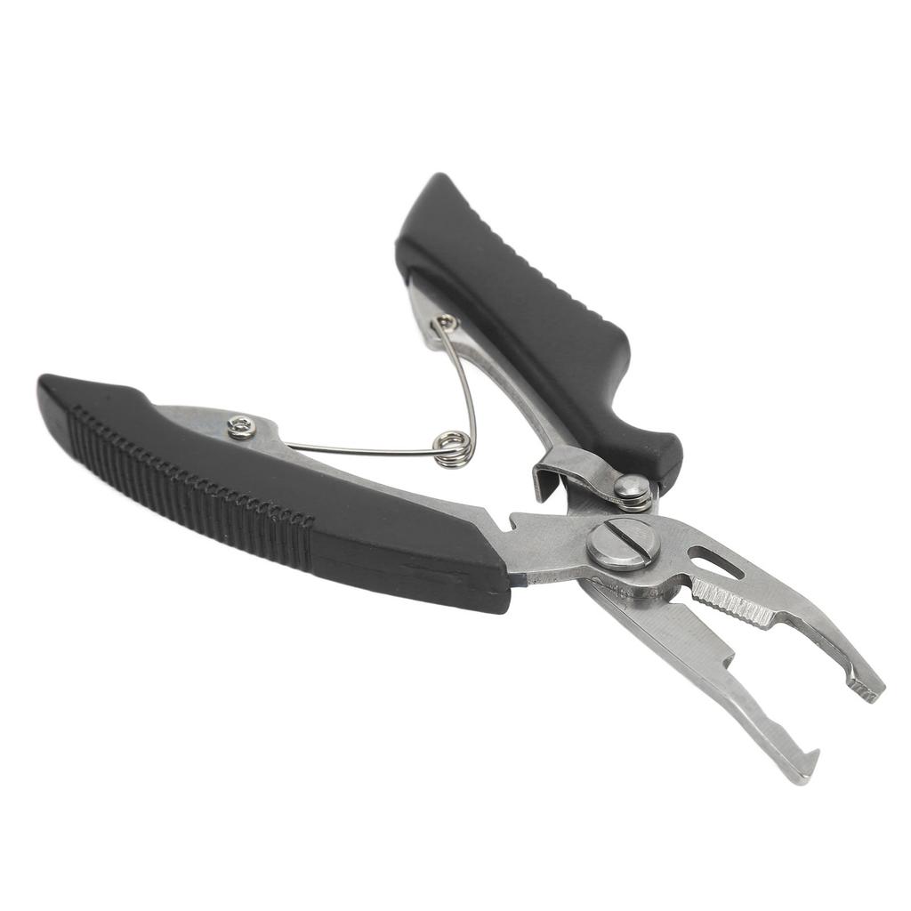 Stainless Steel Fishing Pliers Curved Mouth Lure Wire Cutter Multifunction Lure Pliers for Outdoor Fishing