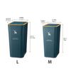Plastic Push Top Waste Bin for Home and Office Use Durability Trash Can Waste Bin with Easy Press Lid for Any Room
