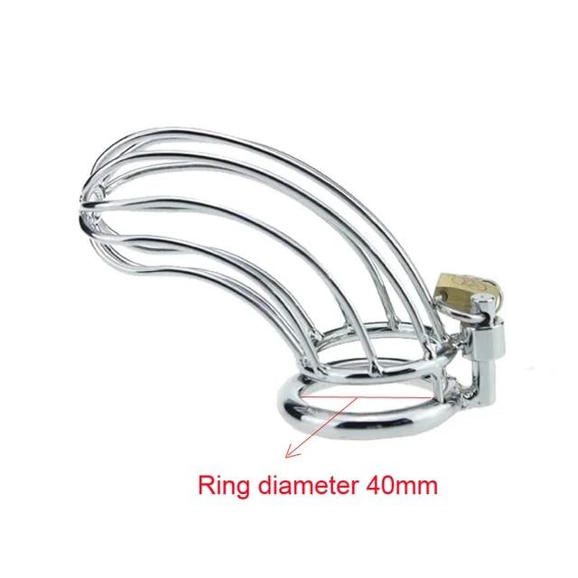SM Stainless Steel Cock Cage Cage of Shame Male Chastity Device Erotic Urethral Lock Chastity Belt Chastity Cage Male Sex Toys