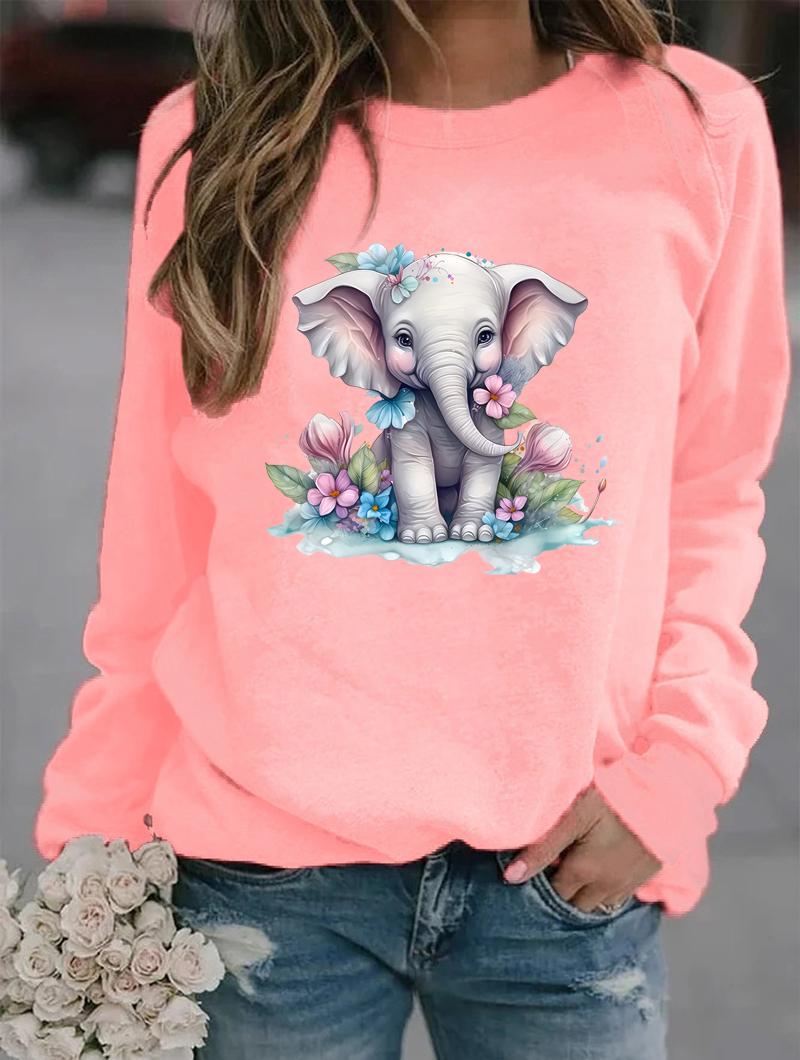 

Зимняя женская модная толстовка с круглым вырезом и множеством модных узоров S