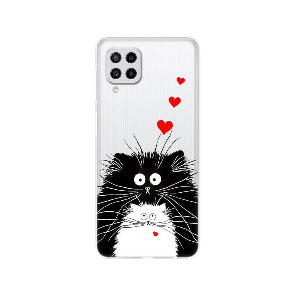 Samsung Galaxy M22 M32 4G Kılıf Telefon arka kapak Samsung M22 Yumuşak Kılıf Samsung M32 4G M 22 32 Silikon Tampon 6.4 inç