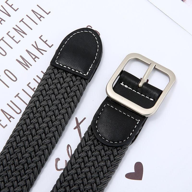 Stylish Canvas Belt For Men And Women With Unique Braided Design And No Hole Feature