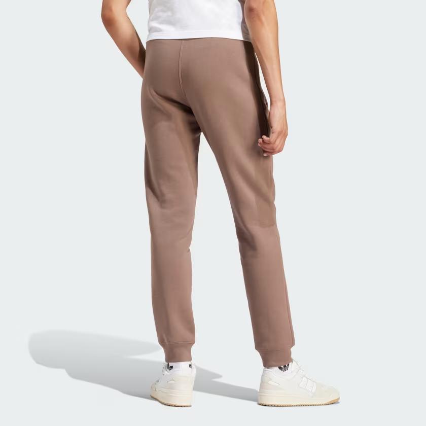 adidas Originals Essential Trefoil Essentials Pants Solid Logo Jogger Knit Sports Pants Men Bottoms Brown IR7799