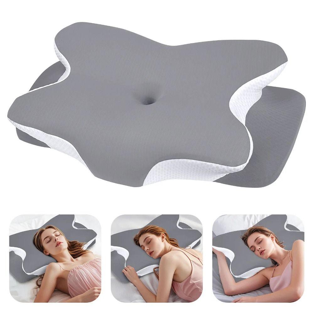 5D Partition Orthopedic Pillow Slow Rebound Neck Guard Pillow Ergonomic Neck Pillow  Bed Use