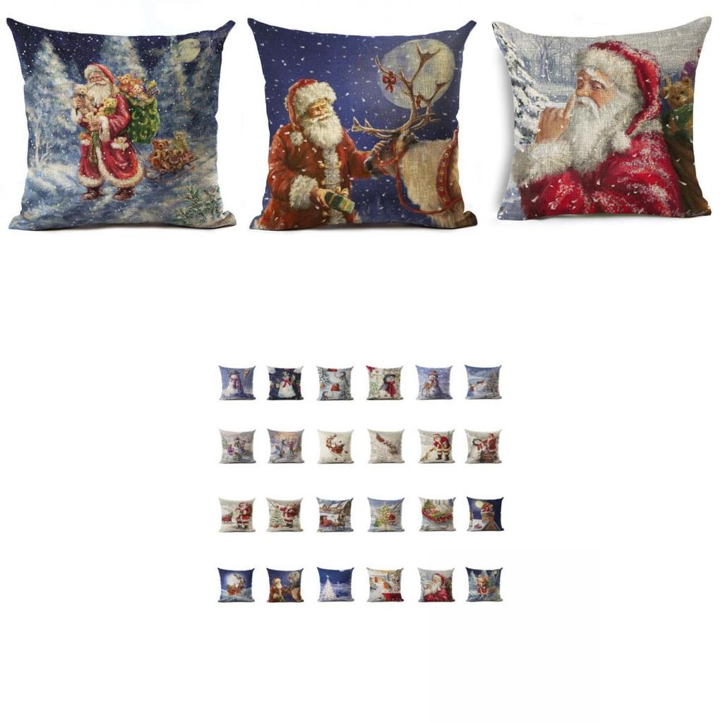 Premium Quality 17.7" Merry Christmas Cushion Cover With Timeless Holiday Design