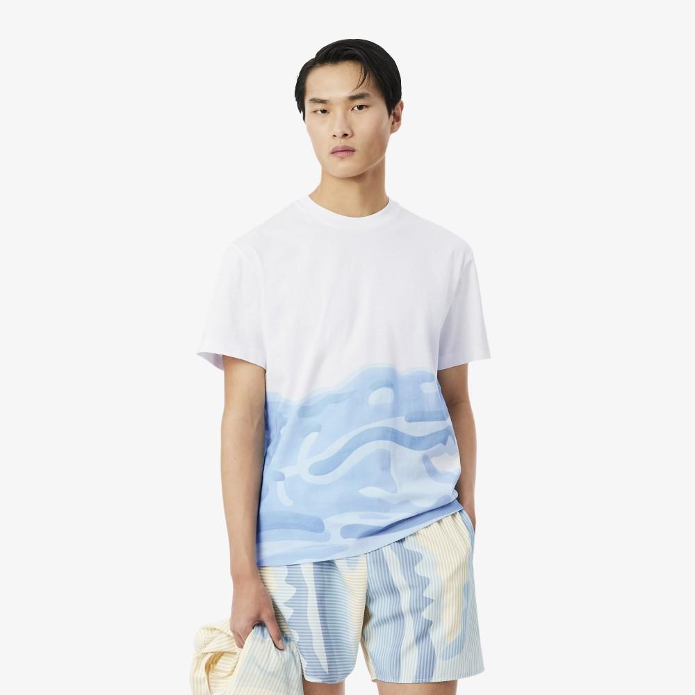 Lacoste Men's All-Over Crocodile Graphic Short-Sleeve T-Shirt TH1997-56G001