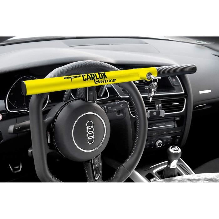 Tierxxl KLEINMETALL Carlok Deluxe voiture Barre antivol volant griffes d'arrêt