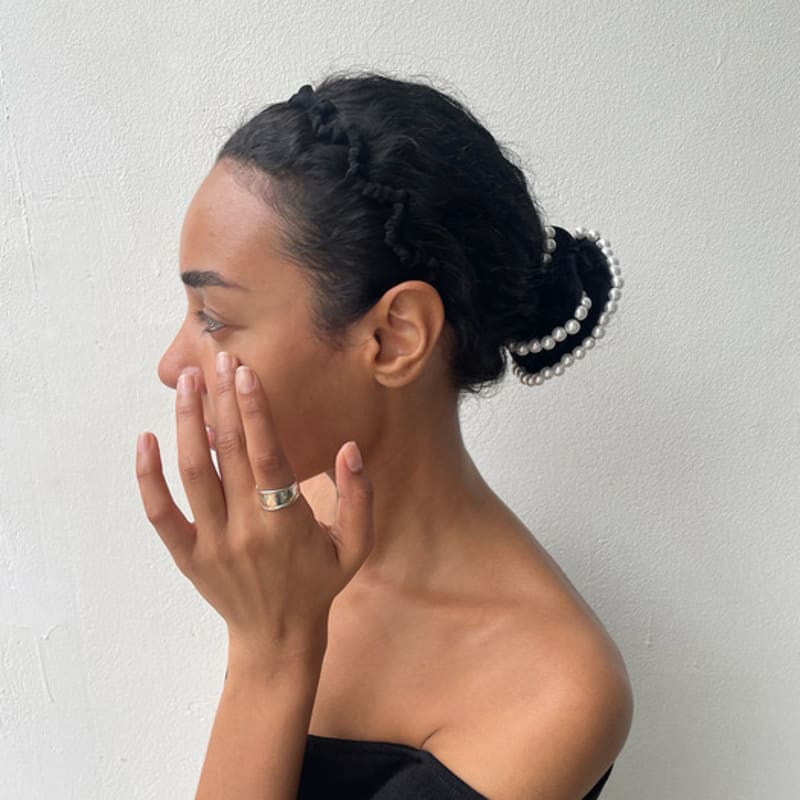 SCHO JEWELRY Ariel Crunchy Black Hairband