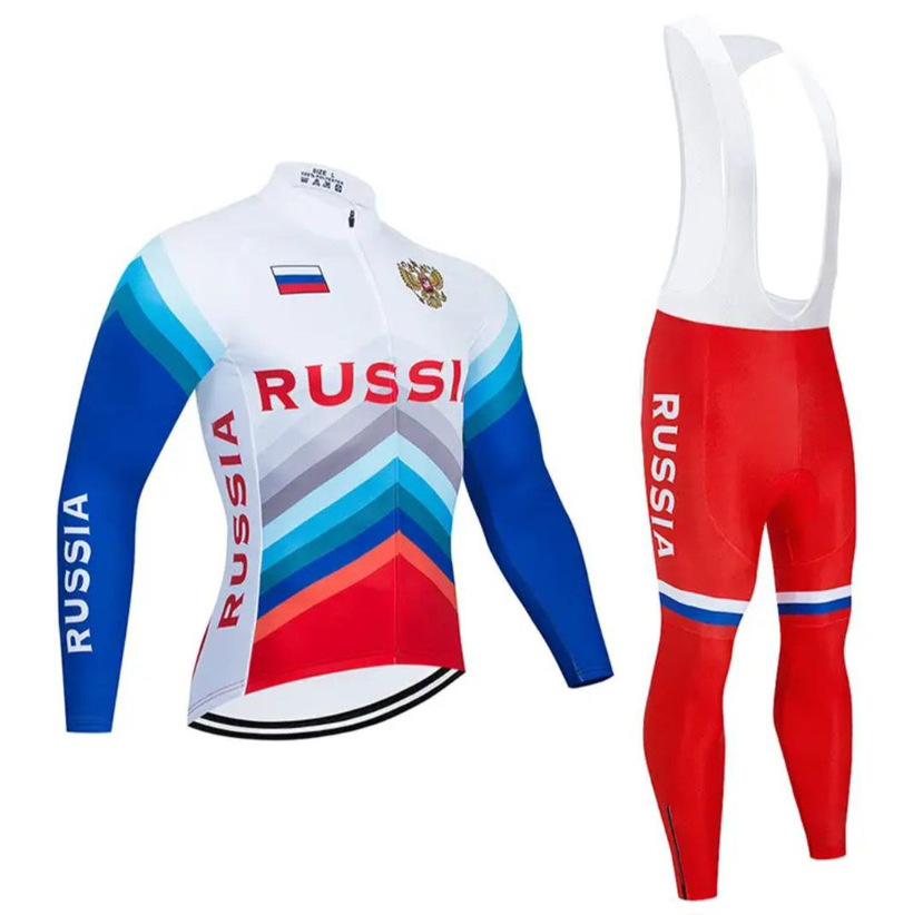 2026 Autumn Breathable Cycling Suit Autumn and Winter Cycling Suit Long Sleeve Strap Suit Mountain Road Bike