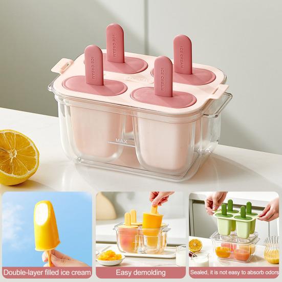 Mold Double Layer Ice Cream Maker for Homemade Treats Practical Kitchen Accessories