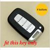 4 Buttons Silicone Car Key Fob Cover Case Holder Protector Shell  for Hyundai Sonata 2012 for KIA Sorento Sedona Sportage