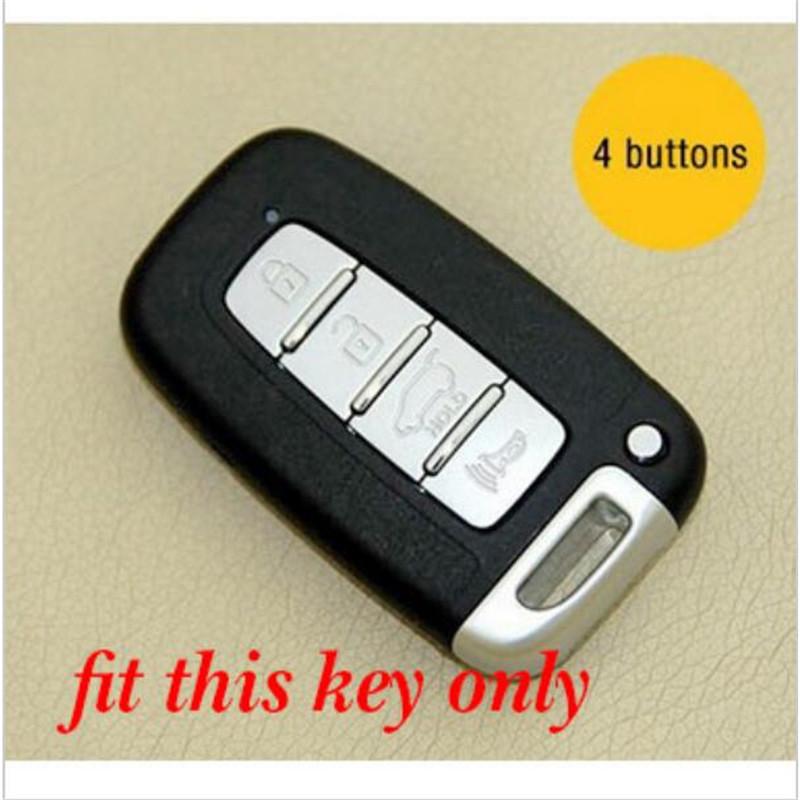 4 Buttons Silicone Car Key Fob Cover Case Holder Protector Shell  for Hyundai Sonata 2012 for KIA Sorento Sedona Sportage