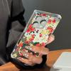Square Back Tube Protection Clear Case For iPhone 12 14 Pro Max 15 Plus 11 13 16 ProMax Anti-Oxygen,Full Screen Peony Flowers Pattern Casing