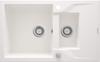 Granite Kitchen Sink 1.5 Bowl With Drainer Alabaster Steel Zqn A513