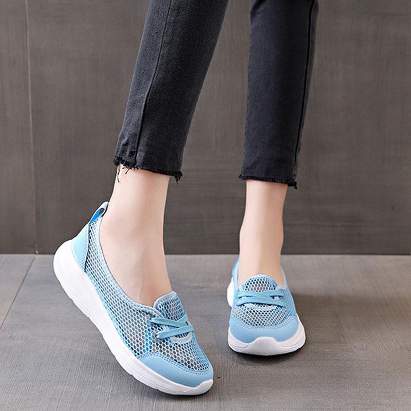 

Women s Mesh Breathable Shallow Slip-on Flats for Women 2025 New Summer Classic Solid Color Walking Women s Sneakers WSH5096 43
