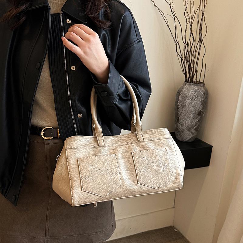 Premium retro portable large-capacity tote bag women's 2025 new fashion versatile shoulder messenger bag