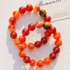 10Mm High Quality Natural Chalcedony Agate Tiger'S Eye Stone Bracelet Bracelet