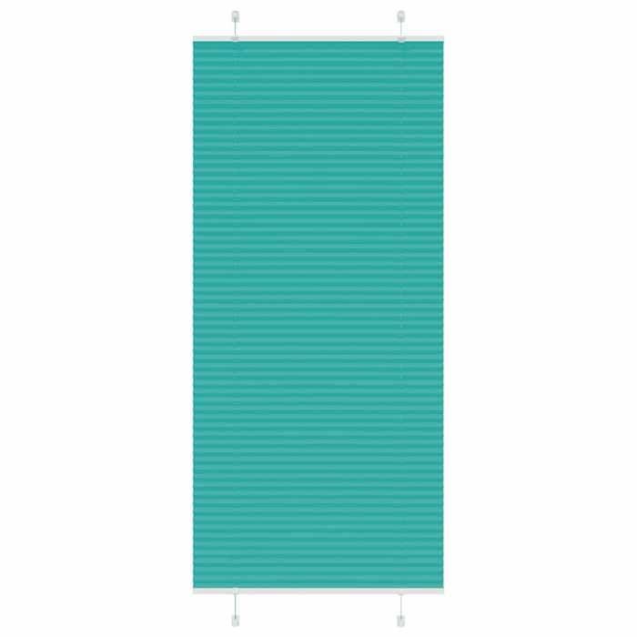 VidaXL Store plissé vert pétrole 85x200 cm largeur du tissu 84,4 cm, store plissé de fenêtre, store accordéon, store plissé 4015412