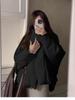 Cute Korean Style Oversized Flap Collar Cotton Jacket for Women Winter New Arrivals Casual Short Coat