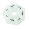 Weekly Pill Organizer with 7 Compartments Portable Travel Pill Case Once Daily Medication Dispenser Capsule Pill Management Storage Box